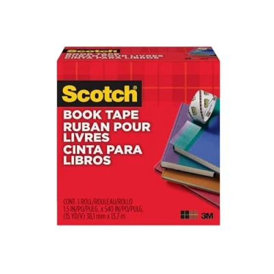 Afbeelding van Scotch Reparatietape voor boeken transparant 1 rol 38,1 mm x 13,7 m