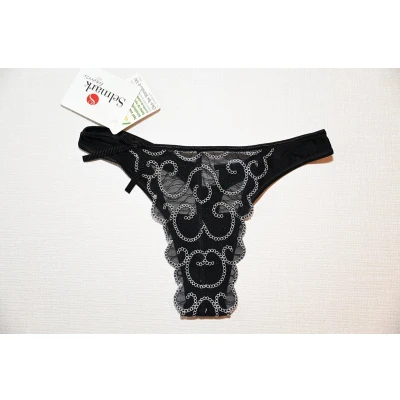 Afbeelding van Selmark Lingerie Allegra string XS XXL zwart S
