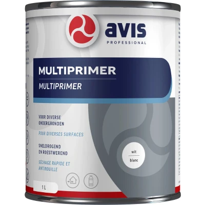 Afbeelding van Avis Multiprimer Wit 2,5 liter Grondverf &amp; Primer