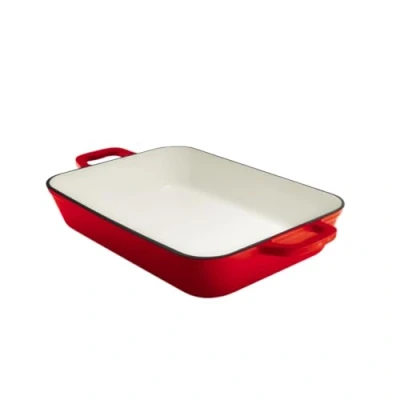 Afbeelding van Grand Feu Geëmailleerde gietijzeren ovenschaal 3,2 ltr. rood