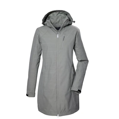 Afbeelding van Killtec Kos 57 softshell Parka Dames Ongevoerde light olive/tonal melange
