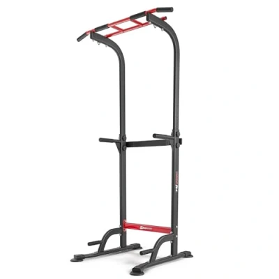 Afbeelding van Hop Sport Power Tower HS 2012K met dipstation, volledig multifunctionele krachttoren verstelbare optrekstang, krachttrainingsstation een maximale belasting van 150 kg