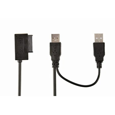 Afbeelding van Gembird A USATA 01 USB SATA 13 pin Zwart kabeladapter/verloopstukje