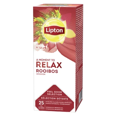 Afbeelding van Lipton Relax Rooibos doos 25 theezakjes