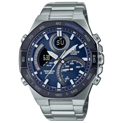 Afbeelding van Casio Edifice ECB 950DB 2AEF Solar LCD horloge Zilverkleur
