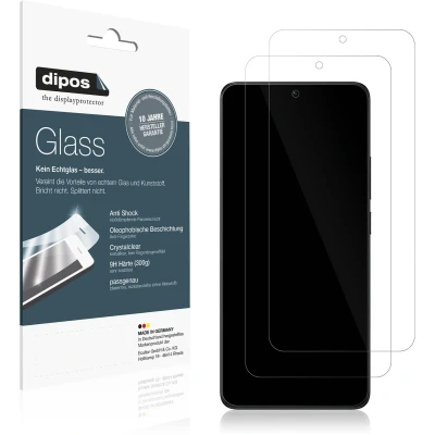 Afbeelding van dipos 2x Pantserfolie geschikt voor Xiaomi Poco X6 Pro 5G 9H Screenprotector