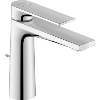 Afbeelding van Duravit Tulum by Starck wastafelmengkraan 16.5cm met trekwaste Messing Chroom
