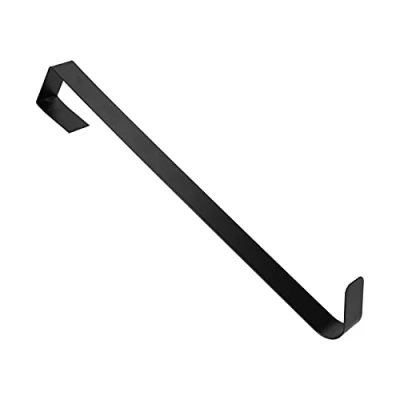 Afbeelding van Krans Hanger, Hanger voor Voordeur Metaal Over De Deur Houder Haak Kerstversiering Kerst Decoratie Metaal(zwart)