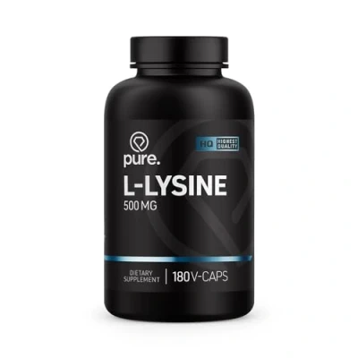 Afbeelding van PURE L Lysine 750mg 100v ules