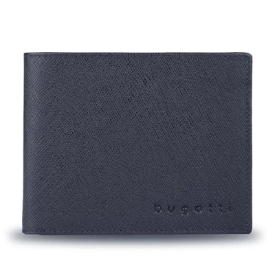Afbeelding van bugatti Lima portemonnee van Saffiano leer, met RFID bescherming, zwart