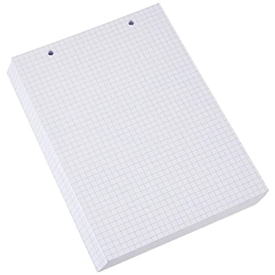 Afbeelding van Exacompta Ref. 10608E Verpakking met 100 indexkaarten van 5x5 geperforeerd in folie geschikt voor inkjet , laser en kopieerapparaat formaat 148 x 210 mm wit