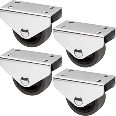 Afbeelding van SOTECH Set van 4 Boxwielen PASSAU (Ø 40 mm, voor onderbouwmontage, donkergrijs) Transportwielen, stil en vloervriendelijk, Ideaal bedkasten vloerlades