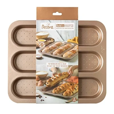 Afbeelding van DECORA 0070105 Form Gold Line Bakjes, 3 stuks, antiaanbaklaag, 38 x 32 cm