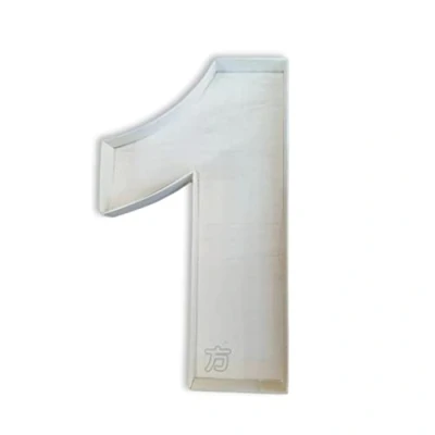 Afbeelding van DIY decoratieve Vulbare aantallen vorm 1, Lege Nummers Tray 0 9