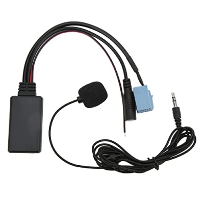 Afbeelding van Bluetooth AUX IN Kabel, 7 607 897 093, 3.5mm Jack ISO 8Pin Bluetooth5.0 Kabel Handsfree Microfoon Vervanging voor Blaupunkt