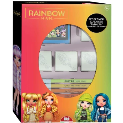 Afbeelding van Multiprint Rainbow High Stempelset met 4 Stempels