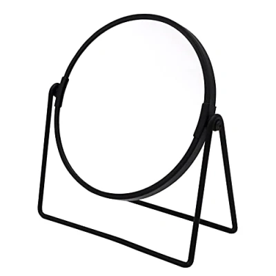 Afbeelding van RIDDER make upspiegel, staande spiegel zoemer, zwart, met 5x vergroting, handig modern