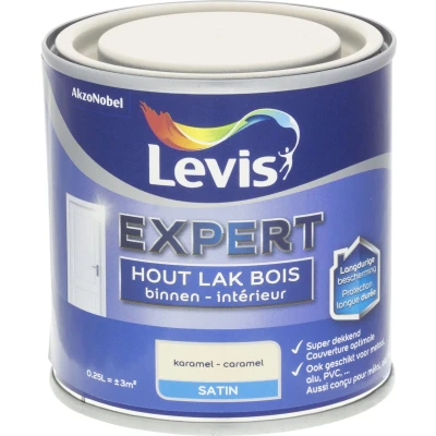 Afbeelding van Levis Expert Lak Binnen Satin Karamel 0.25L