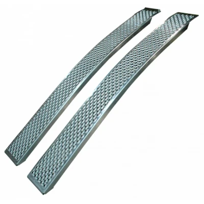 Afbeelding van Novio Set gebogen oprijplaten ALU 400 kg (150x20 cm)
