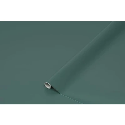 Afbeelding van d c fix® Plakfolie Uni mat groen meubelfolie decoratiefolie designfolie behang zelfklevende folie design renovatie upcycling meubels keuken kast deur zijdemat mallard 45 cm x 2 m