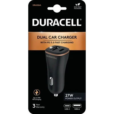 Afbeelding van Duracell DR6026A oplader voor mobiele apparatuur Zwart