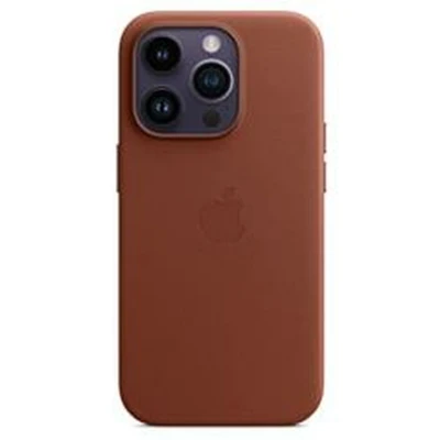 Afbeelding van Apple Leather Case + MS iPhone 14 Pro Umber