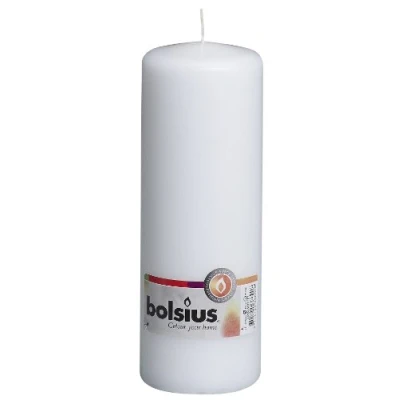 Afbeelding van Bolsius Stompkaars 200/68 wit 1 stuks