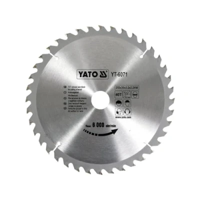 Afbeelding van YATO Cirkelzaagblad Ø250 mm 40T binnendiameter 30