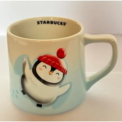 Afbeelding van STARBUCKS Limited Edition pinguïn kerstmok 2024