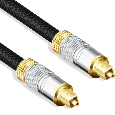 Afbeelding van Optische kabel SPDIF Toslink Verguld 2 meter Allteq