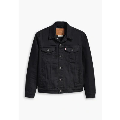 Afbeelding van Levi&#039;s heren The Trucker spijkerjas met stretch in de kleur Zwart, maat: S