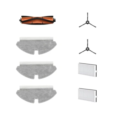 Afbeelding van Dreame Mova M1 Robotic Vacuum Cleaner Accessory Set, Includes 2 x Side Brushes, Dust Filters, 3 Mop Cloths, 1 Main Brush, Original Accessories