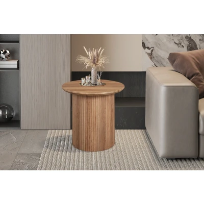Afbeelding van Bijzettafel Lagos Ø50 x 46 cm Old Oak design