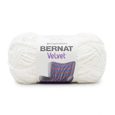 Afbeelding van BERNAT fluweel, 100% polyester, wit, 300 g