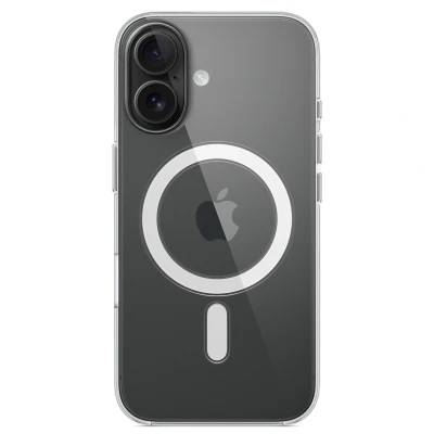Afbeelding van Origineel Apple iPhone 16 MagSafe Hoesje Kunststof Hardcase/Backcover Transparant Telefoonhoesje