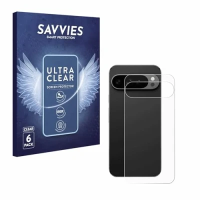 Afbeelding van Savvies (6 Stuks) Schermbeschermer voor Google Pixel 9 Pro XL (Achterkant) Screen Protector Ultra Transparant