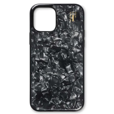 Afbeelding van Apple iPhone 12 Hoesje Gerecycled kunststof iDeal of Sweden Hardcase/Backcover Zwart Telefoonhoesje Shockproof/Valbescherming