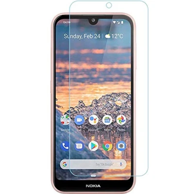 Afbeelding van Case2go Screenprotector voor Nokia 4.2 Tempered Glass Case Friendly Transparant