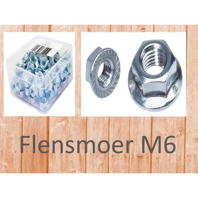 Afbeelding van Bofix Moer flens M6 per 100 stuks