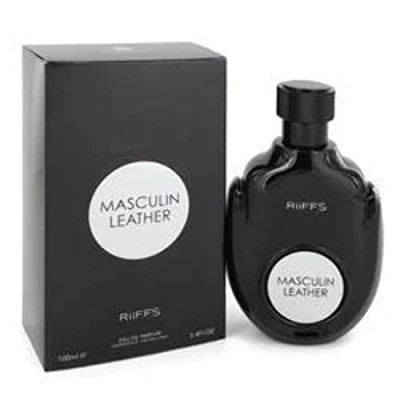 Afbeelding van Masculin Leather Eau De Parfum Spray By Riiffs 3.4 oz