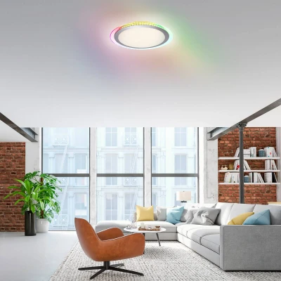 Afbeelding van JUST LIGHT. LED plafondlamp Cyba Stars CCT RGB Zijlicht