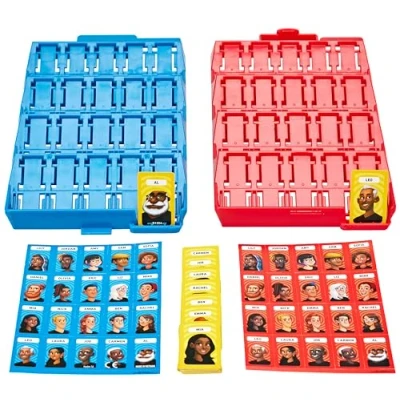 Afbeelding van Grab and Go Raad eens wie? Spel, origineel raadspel voor kinderen van 6 jaar en ouder, draagbaar spel 2 spelers, reisspel