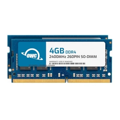 Afbeelding van OWC OWC2400DDR4S08P 8,0 GB (2x 4 GB) 2400 MHz DDR4 SO DIMM PC4 19200 260 Pin CL17 Geheugen Upgrade Kit