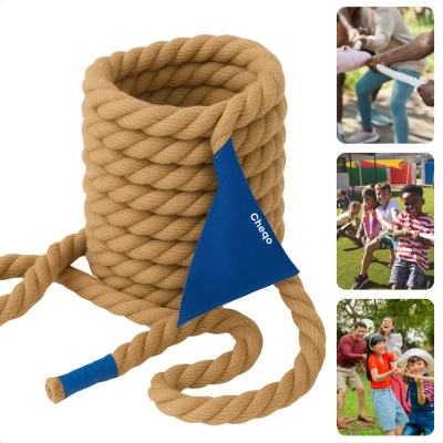 Afbeelding van Cheqo Touwtrekspel Touwtrekken Touwtje Trekken Touw 10 Meter Lang Teamsport voor Kinderen Sterk en Duurzaam
