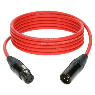 Afbeelding van Klotz M1FM3N0300 Microfoonkabel rood 3 m