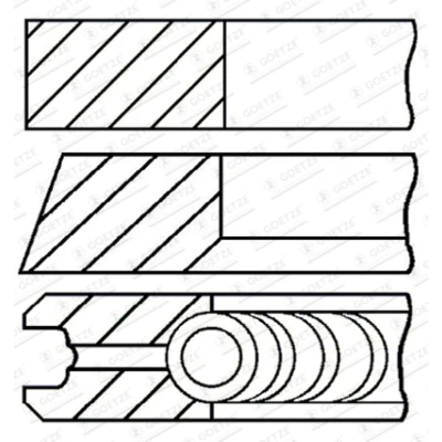 Afbeelding van GOETZE ENGINE 08 439100 10 Zuigerveer 84 LAND ROVER: Range Rover Sport
