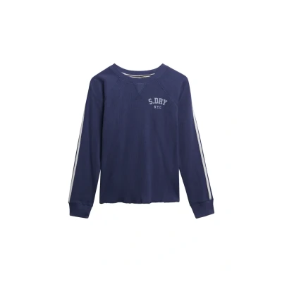 Afbeelding van Athletic Essentials top met Lange Mouwen en Print Blauw Grootte: 38