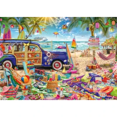 Afbeelding van Schmidt Spiele 59793 Puzzel met 1000 stukjes, zonnige pauze op het strand, meerkleurig