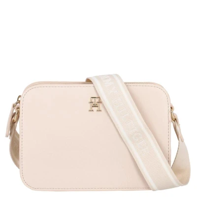 Afbeelding van Tommy Hilfiger Logotape Camera BAG Schoudertas, Dames, Maat: One Size, Beige