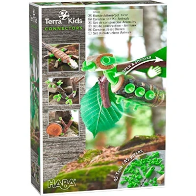 Afbeelding van HABA Terra Connectors Konstruktions SET Tiere Speelgoed voor kinderen, Maat: One Size, Green
